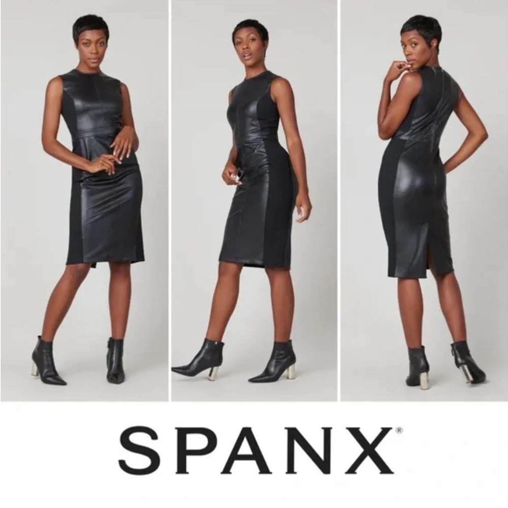 Spanx Black Sleeveless Dress